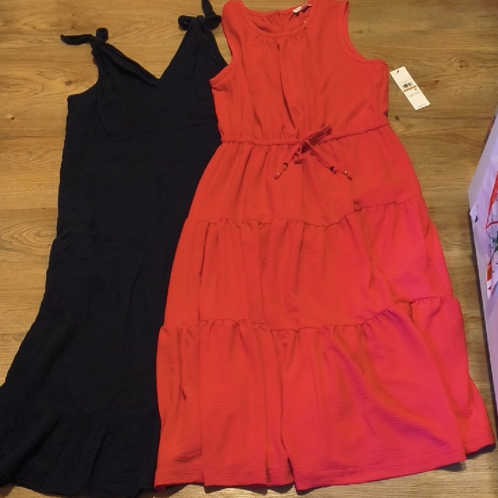 Stylish Pink and Blue Maxi Dress Bundle